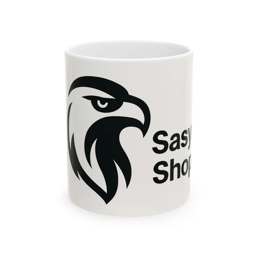Bold Eagle Ceramic Mug - 11oz & 15oz | Sassy Gift for Nature Lovers, Bird Watchers, Coffee Lovers, Home Décor, Eco-Friendly Drinkware